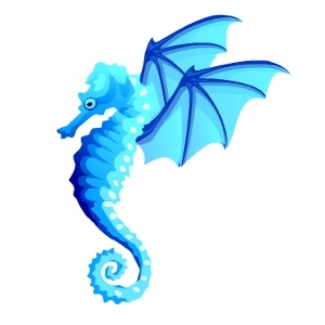 Sky Dragonwing Seahorse